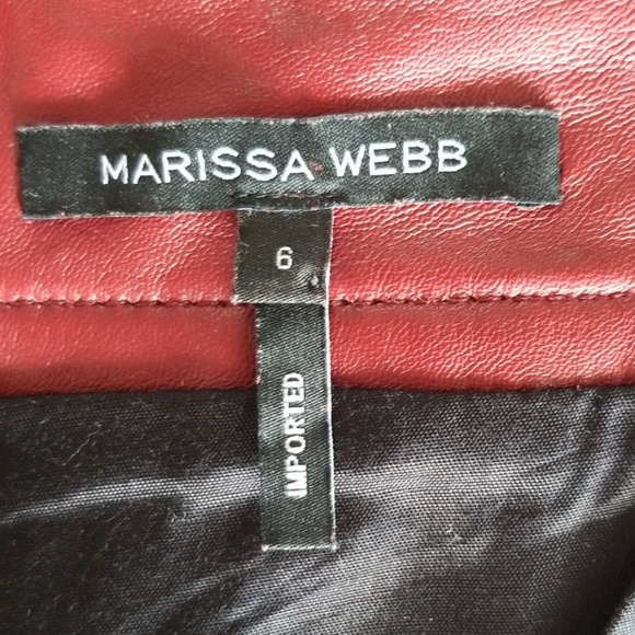 INTERMIX Marissa Webb Melinda Leather Mini Skirt - Picture 8 of 8